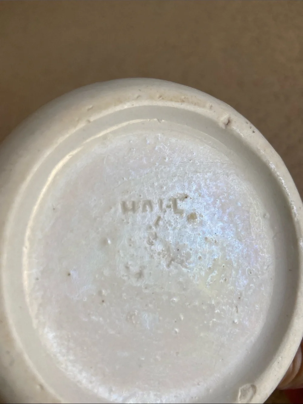 Antique White Ironstone Shaving Mug Union Barber Cup Vintage
